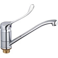 Смеситель для кухни с локтевой (хирургической) ручкой Haiba HB4954 фото 