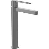 Смеситель для раковины высокий Vincea Rondo VBF-1R2GM, вороненая сталь фото 