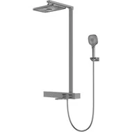 Душевая стойка с термостатом Vincea Inspire VSFS-3I13TGM, вороненая сталь фото 