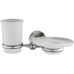Стакан с мыльницей WasserKraft Ammer K-7026 фото 