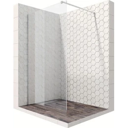 Душевая перегородка Ambassador Walk-in 90 см 15031101 с кронштейном (стекло 8 мм) хром/прозрачное фото 