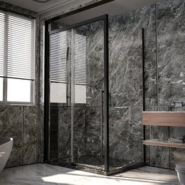 Душевое ограждение Veconi Premium Trento 120x90 см PTC30-SP-12090-B-01-C4 (стекло 8 мм), черный/прозрачное фото 