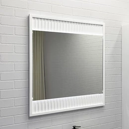 Зеркало Comforty Марсель 75 см (бесконтактный сенсор) белый матовый фото 