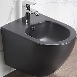 Биде подвесное CeramaLux B2342BDMDH, серый матовый фото 