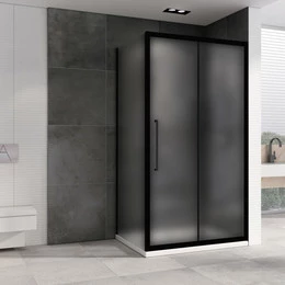 Душевое ограждение Abber Schwarzer Diamant 170x70 см AG30170BMH-S70BM, чёрный/матовое фото 