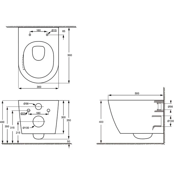 Унитаз подвесной безободковый Aquatek Либерти AQ1999T-00 с крышкой микролифт (система смыва Торнадо) - 6 Унитаз подвесной безободковый Aquatek Либерти AQ1999T-00 с крышкой микролифт (система смыва Торнадо) фото 6