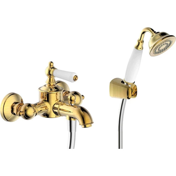 Смеситель для ванны Bravat Art F675109U-B1, бронза, Цвет производителя: бронза фото 