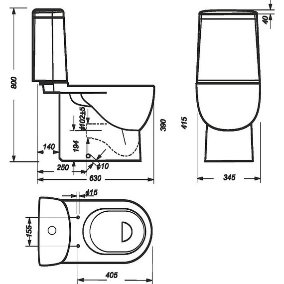 Унитаз-компакт Sanita Luxe Fest WC.CC/Fest/2-DM/WHT.G/S1 с крышкой микролифт - 9 Унитаз-компакт Sanita Luxe Fest WC.CC/Fest/2-DM/WHT.G/S1 с крышкой микролифт фото 9