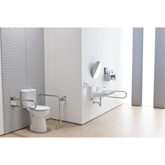 Откидной поручень для раковины и унитаза Creavit TB110 фото 4