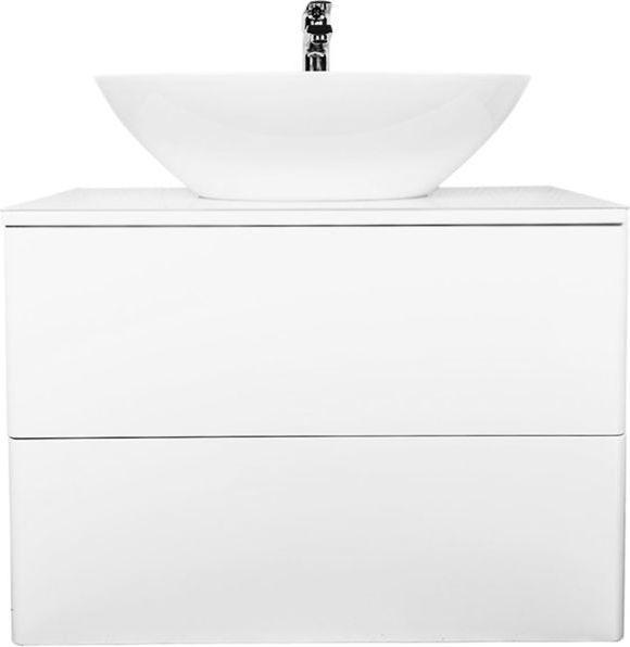 Тумба подвесная с раковиной Orange Otto 75 см Ot-75TuGLASS+G56 ...