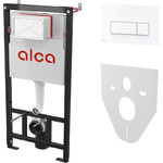 Инсталляция для подвесного унитаза Alcaplast AM101/1120-4:1 RU M570-0001 (кнопка смыва белая) фото 