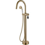 Смеситель для ванны Boheme Medici 309-BLC, бронза/чёрный фото 