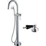 Смеситель для ванны Boheme Brillante 269-BSW, чёрный фото 