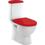 Унитаз-компакт Sanita Luxe Best Luxe WC.CC/Best/2-DM/RED.G/S1 с крышкой микролифт (цвет красный) фото 