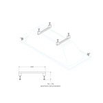 Ванна акриловая Cezares Eco 120x70 см ECO-120-70-40, Размер - мм: 1200х700 фото 3