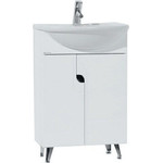 Тумба напольная с раковиной Акватон Панда 50 см 1A0537K0PD010, белый фото 