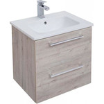 Тумба подвесная с раковиной Dreja Gio 80 см 77.0104D, дуб кантри фото 