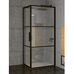 Душевое ограждение Riho Grid GB 203 120х80 см L/R с кронштейном в комплекте, черный/прозрачное фото 