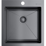 Смеситель для кухни Omoikiri Kanto-PVD-GM 4994013, вороненая сталь/красный фото 2