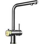 Смеситель для кухни Omoikiri Hotaru-CH-BE 4994052, хром/бежевый фото 