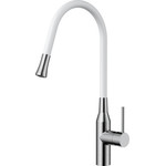 Смеситель для кухни Omoikiri Yatomi-BN-WH 4994250, сталь/белый фото 