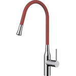 Смеситель для кухни Omoikiri Yatomi-BN-R 4994248, сталь/красный фото 