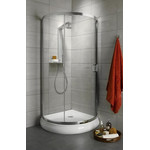 Душевое ограждение Radaway Premium Plus B 90х90х190 см, хром/матовое(сатин) фото 