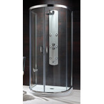 Душевое ограждение Radaway Premium Plus P 100х90х190 см, хром/коричневое фото 