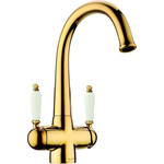 Смеситель для кухни Omoikiri Okinawa-2-G 4994253, золото фото 