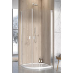 Душевое ограждение Radaway Nes PDD I 80х80 см, хром/прозрачное фото 