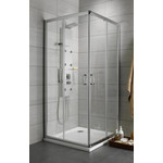 Душевое ограждение Radaway Premium Plus C 100х100х190 см, хром/прозрачное фото 