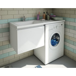 Тумба подвесная с раковиной-столешницей Эстет Dallas Luxe 100 см L, 1 ящик ФР-00002321 фото 