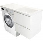 Тумба подвесная с раковиной-столешницей Эстет Dallas Luxe 100 см R, 2 ящика ФР-00002314 фото 