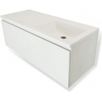 Тумба подвесная с раковиной-столешницей Эстет Dallas Luxe 115 см R, 1 ящик ФР-00002303 фото 