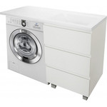 Тумба напольная с раковиной-столешницей Эстет Dallas Luxe 110 см R, 3 ящика ФР-00002019 фото 