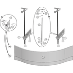 Ванна акриловая Ravak Gentiana 140x140 см CF01000000, Размер - мм: 1400х1400 фото 4