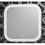 Тумба напольная с раковиной Smile Ибица 90 см, 2 ящика, белый/золото фото 2