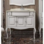 Тумба напольная с раковиной Opadiris Лаура 100 см, белый фото 