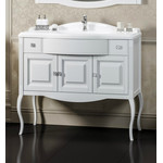 Тумба напольная с раковиной Opadiris Лаура 100 см, белый матовый фото 