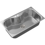 Кухонная мойка Oulin OL-330 1 мм, нержавеющая сталь фото 