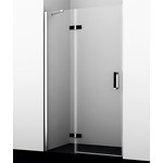 Душевая дверь WasserKraft Aller 120 см L 10H05LBLACK, чёрный/прозрачное фото 