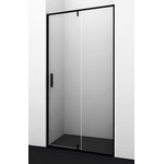 Душевая дверь WasserKraft Elbe 90 см 74P04, черный/прозрачное фото 