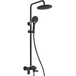 Душевое ограждение WasserKraft Dill 100х100 см 61S19, чёрный/прозрачное фото 2