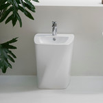 Унитаз приставной безободковый Azzurra Hera HEVCTPE00000BI с тонкой крышкой микролифт фото 2