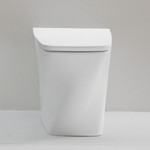 Унитаз приставной безободковый Azzurra Hera HEVCTPE00000BI с тонкой крышкой микролифт фото 