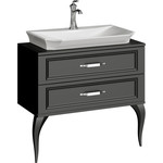 Пенал напольный Aqwella La Donna 40 см LAD0504BLK, черный фото 2