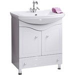 Тумба напольная с раковиной Aqwella Франческа 75 см FR0107 фото 