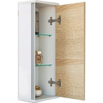 Тумба подвесная с раковиной Aqwella Miami 90 см Mai.01.09/R, белый/беленый дуб фото 3