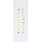 Пенал подвесной Aqwella Clarberg Due amanti 50 см Due.05.05/W/GL, белый/золото фото 