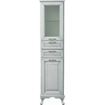 Тумба напольная с раковиной Стиль Пандора 80 см, белый/серебро фото 3